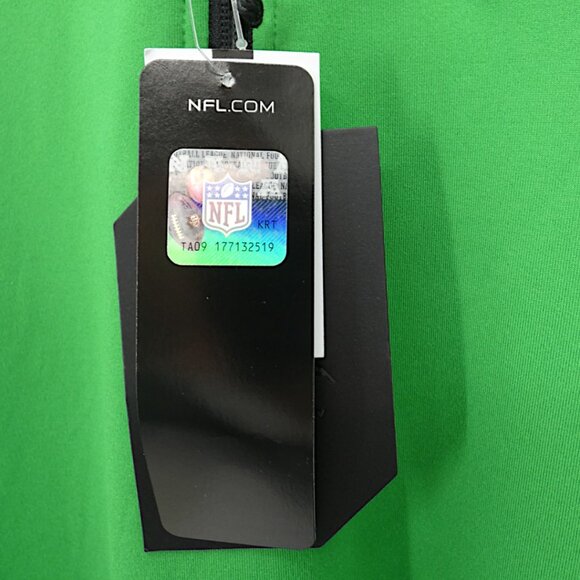 NWT NFL Eagles Antigua Quarter Zip Pullover Green Black Small Sporty Athleisure - Picture 7 of 11